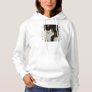 Sudadera Sólo Colgando Por Aquí Amo A Los Kittys