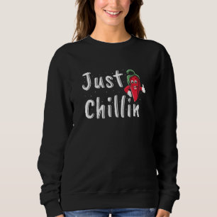 Sudadera Solo comida picante chillin de pimienta
