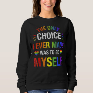 Sudadera Solo Elige Ser Yo Mismo Para Gay Y Lesbiana Lgbt P