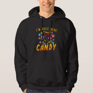 Sudadera Sólo estoy aquí para el Fiesta de dulces de Hallow