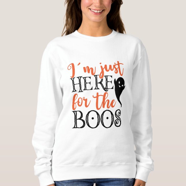 Sudadera Solo estoy aquí para la diversión de Boos Hallowee (Anverso)