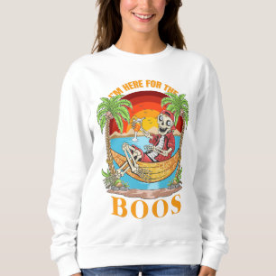 Sudadera Sólo estoy aquí para los abucheos