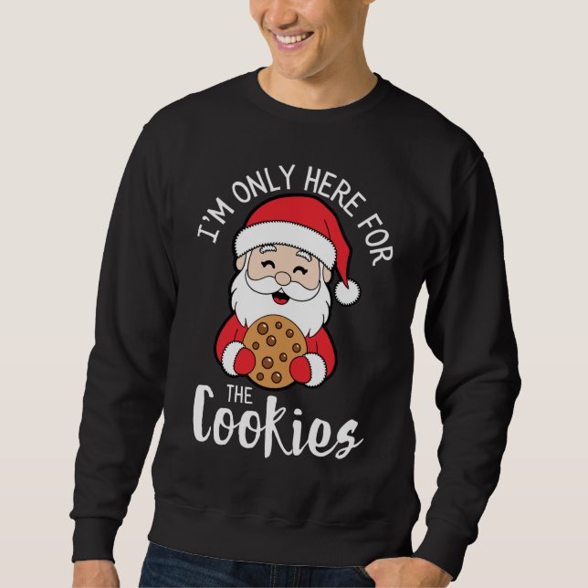 Sudadera Solo estoy aquí para los Navidades de cookies (Anverso)