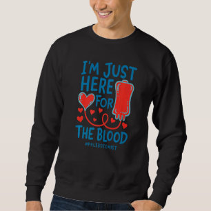 Sudadera Sólo estoy aquí para que las needles de la enferme