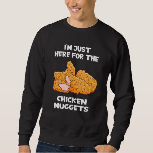 Sudadera Sólo estoy aquí por las patatas fritas de pollo