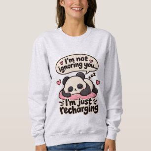 Sudadera Solo estoy recargando dicho sarcástico Panda