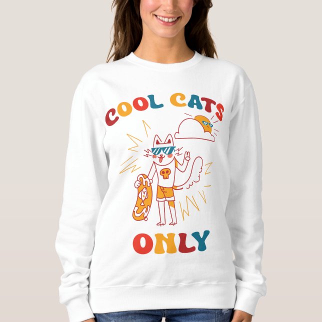 Sudadera Solo gatos de Guay (Anverso)