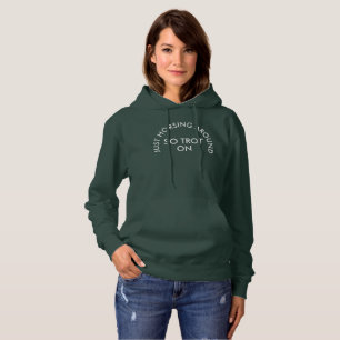 Sudadera Solo haciendo un paseo por ahí con el lema ecuestr