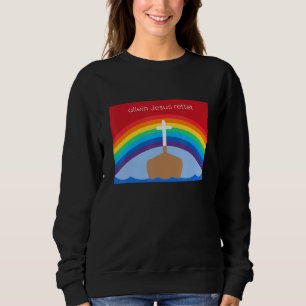 Sudadera Solo Jesús salva - Motismo cristiano del arco iris