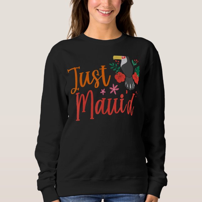 Sudadera Sólo juego de esposas Maui d Hawaii de luna de mie (Anverso)