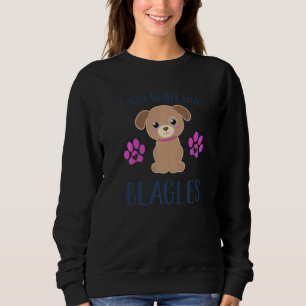 Sudadera Sólo Me Encantan Los Beagles Divertido Amante De P