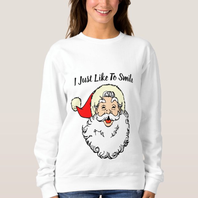 Sudadera sólo me gusta sonreír (Anverso)