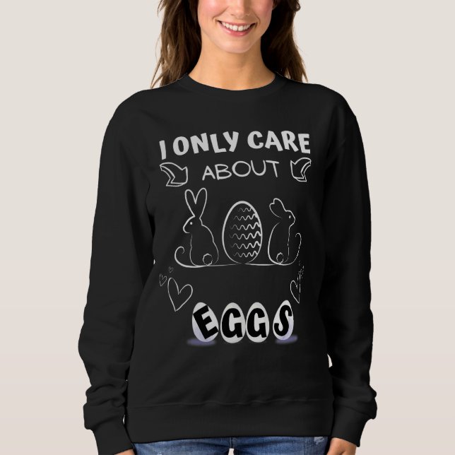 Sudadera Solo me importan los huevos (Anverso)