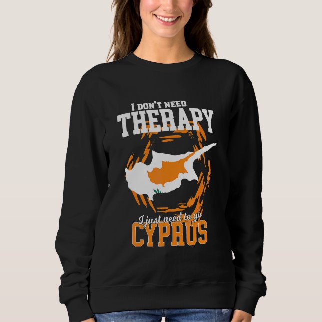 Sudadera Sólo Necesito Ir A Chipre (Anverso)