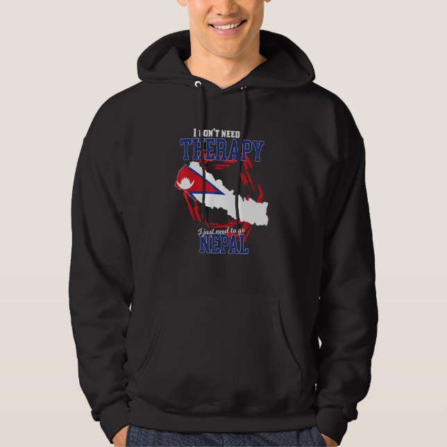 Sudadera Sólo Necesito Ir A Nepal (Anverso)