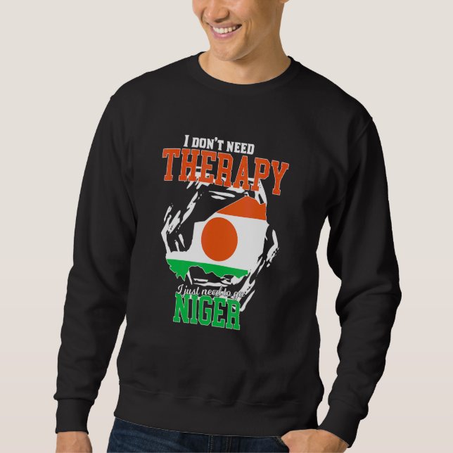 Sudadera Sólo necesito ir a Níger (Anverso)