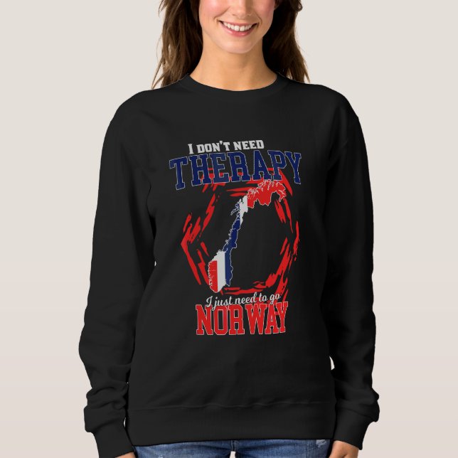 Sudadera Sólo Necesito Ir A Noruega (Anverso)