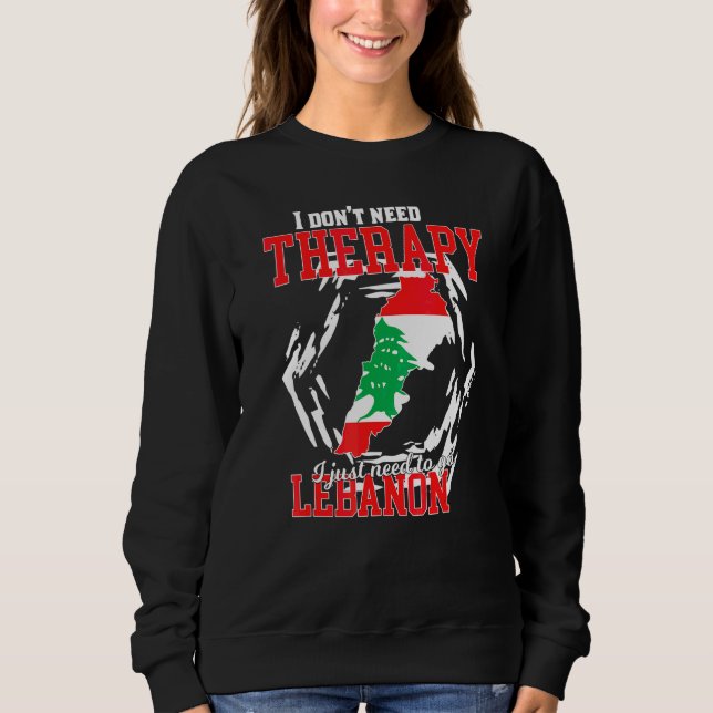 Sudadera Sólo necesito ir al Líbano (Anverso)