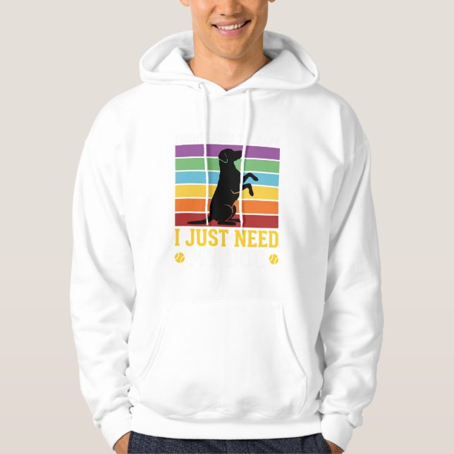 Sudadera Solo Necesito Terapia de Perro (Anverso)
