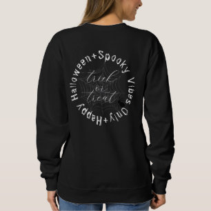 Sudadera Sólo nombre de familia de vibraciones de web Feliz