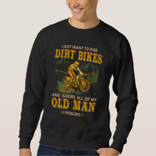 Sudadera solo quiero andar en motocicletas de cross e ignor