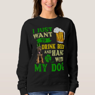 Sudadera Solo Quiero Beber Cerveza Y Colgar Con Mi Alemán