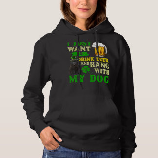 Sudadera Solo Quiero Beber Cerveza Y Colgar Con Mi Chow Ch