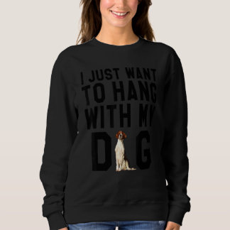 Sudadera Solo Quiero Colgar Con Mi Seno Irlandés Rojo Y Bla