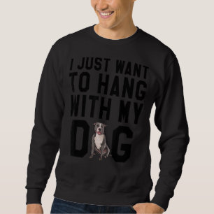 Sudadera Solo Quiero Colgar Con Mi Toro Staffordshire