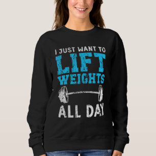 Sudadera Solo Quiero Levantar Pesos De Fitness Entrenando E