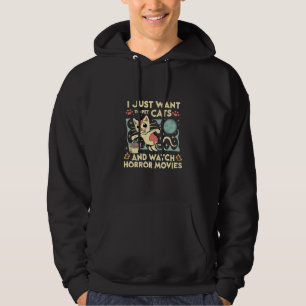 Sudadera Solo Quiero Mascotas De Gatos Y Ver Películas De H