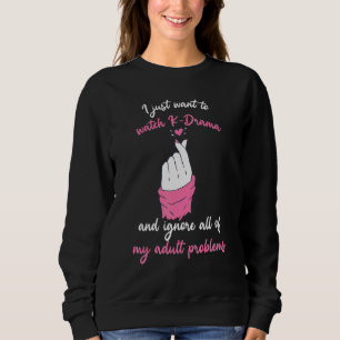 Sudadera Solo Quiero Ver K Drama E Ignorar Todo Mi Pro