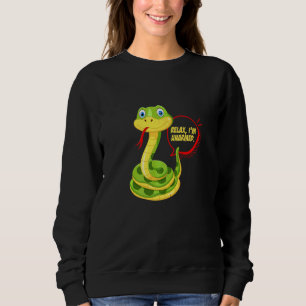 Sudadera Sólo Relájate No Estoy Armado Animal Venenozo Serp