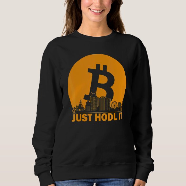Sudadera Sólo se realizó Orlando Btc Orlando Bitcoin Skylin (Anverso)