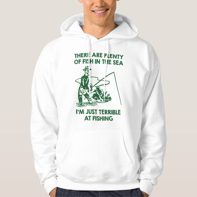 Sudadera Solo soy terrible pescando (Anverso)