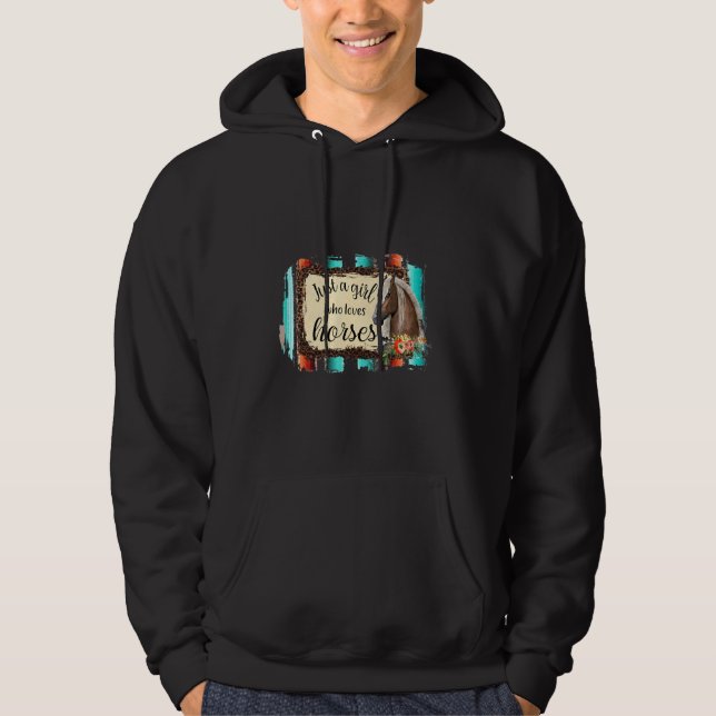 Sudadera Sólo Soy una Chica que Ama los Caballos  Caballos  (Anverso)