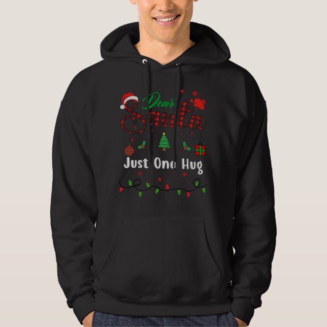 Sudadera Solo Un Abrazo Navidad Dear Santa Combinado (Anverso)