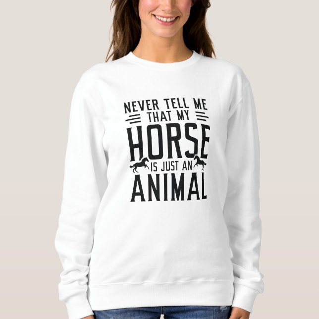 Sudadera Sólo un animal (Anverso)