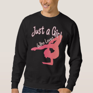 Sudadera Sólo Un Chica A Quien Le Encanta La Gimnasia Del S
