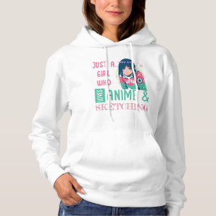 Sudadera Sólo un chica al que le encanta el anime y el boce