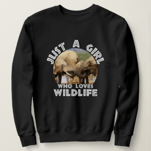Sudadera Solo un Chica al que le encanta el elefante de la 