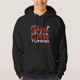 Sudadera Sólo Un Chica Al Que Le Gusta El Coche De La Mecán