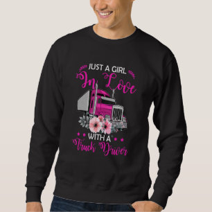 Sudadera Solo Un Chica Enamorado De Un Camionero Camionero 