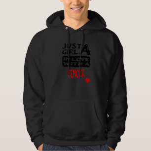 Sudadera Sólo Un Chica Enamorado De Un Esgrimidor