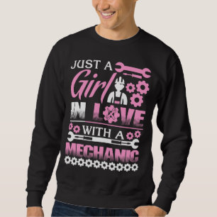 Sudadera Sólo un Chica enamorado de un mecánico