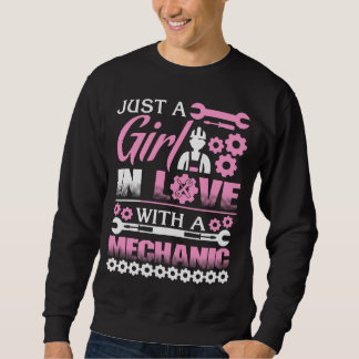 Sudadera Sólo un Chica enamorado de un mecánico