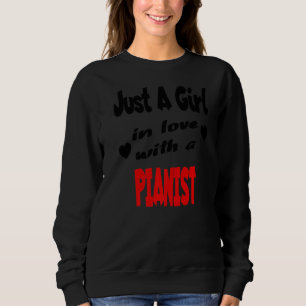 Sudadera Sólo Un Chica Enamorado De Un Pianista