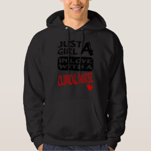 Sudadera Sólo Un Chica Enamorado De Una Enfermera Clínica 1
