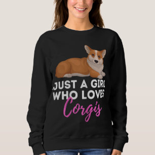 Sudadera Solo un Chica que ama a Corgis - Dueño de Corgi ga