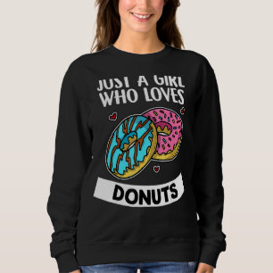 Sudadera Sólo un Chica que ama a Donuts Donut Day Costume